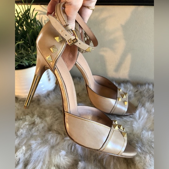 Sigerson Morrison Vero Cuoio Studded Sandals, Size 8 - Picture 3 of 7